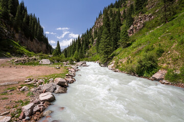 Tianshan Mountains in Kyrgyzstan