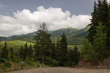 Tianshan Mountains in Kyrgyzstan