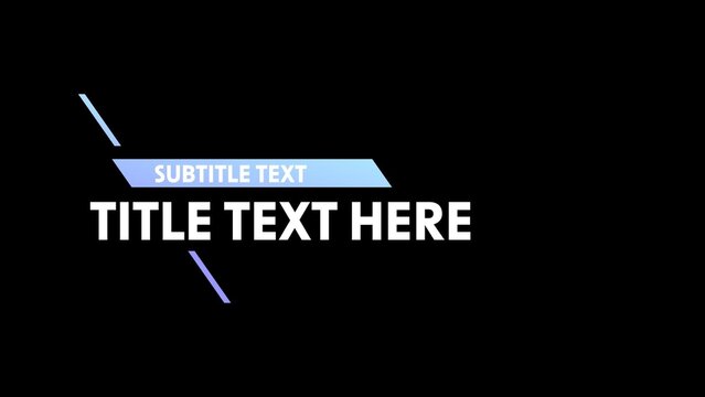 Modern Gradient Universal Lower Third