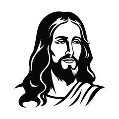 Stylized Bearded Man Vector Illustration