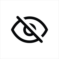 An icon representing hidden or private information.