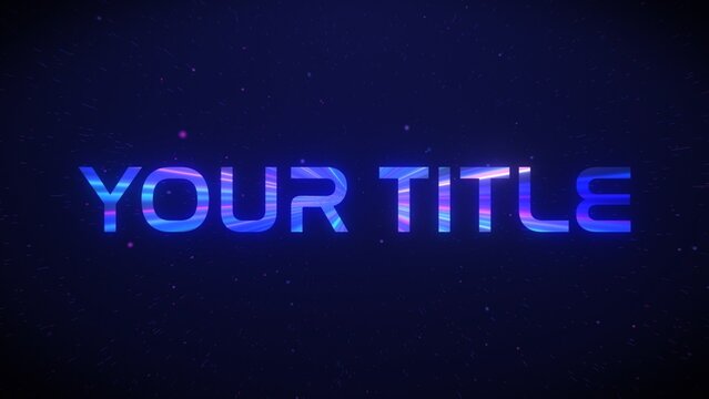 Starfield Hyperspeed Portal Warp Title Intro