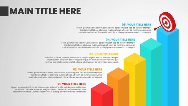 Steps to Success Targets Animated Infographic