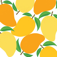 colorful fresh mango abstract art