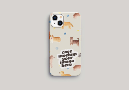 Mobile Phone Cover Case Mockup
