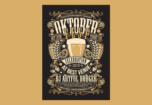 Oktoberfest Event Flyer Template