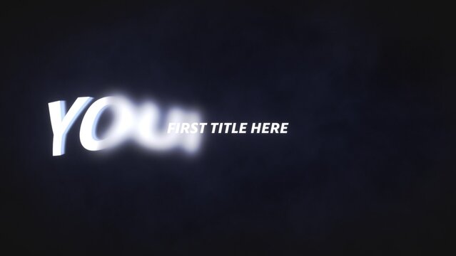 Super Fast Double Text Movie Title Intro