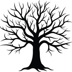 Obraz premium tree silhouette vector