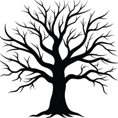 Obraz premium tree silhouette vector