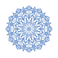 Vector line art minimal mandala design illustration for decoration