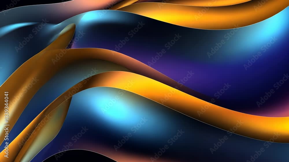Poster abstract fluid flowing design. dynamic color waves