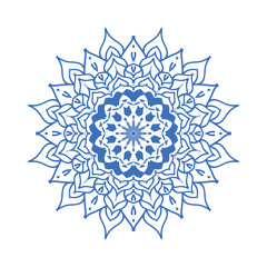 Vector line art minimal mandala design illustration for decoration