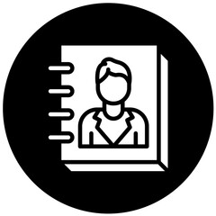 Vector Design Contact List Icon Style