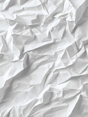 Obraz premium Abstract close up of crumpled white paper with dramatic shadows and textures creating a dynamic and minimalist backdrop for creative projects
