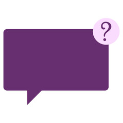 purple blank question box