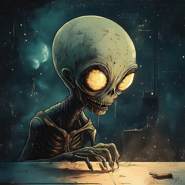 alien in the night