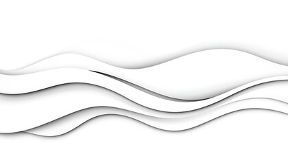 Obraz premium Abstract White Wave Pattern. (2)