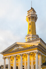 building of fire-observation watchtower, Kostroma