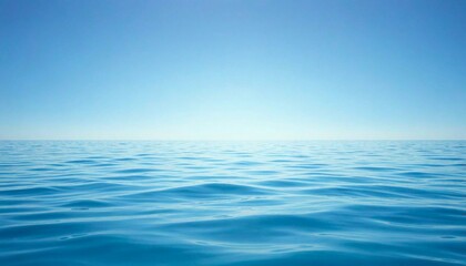 Serene Ocean Horizon with Tranquil Sky