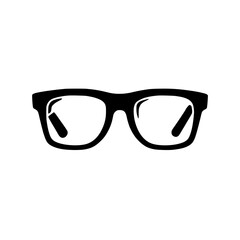 Fototapeta premium eyeglasses set against a crisp present a study in minimalist design and visual clarity A simple icon for seeing the world