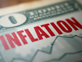 Close-up on the Inflation Red Text