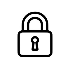 Security lock icon A classic symbol for privacy data protection and secure access in digital and physical realms Simple and universally recognized