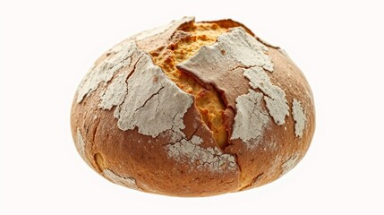 Artisan Bread with Crusty Exterior and Rustic Appearance