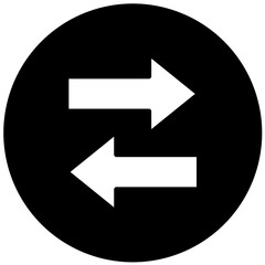 Vector Design Opposite Arrow Icon Style