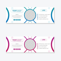 E-mail signature template minimalistic and simple  and easy to edit