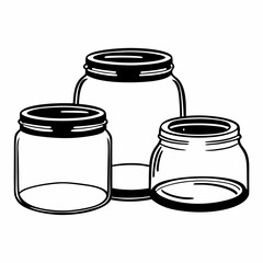 vector illustration of a jar of jam