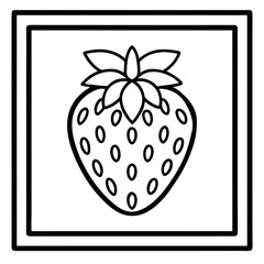 vector illustration of a strawberry