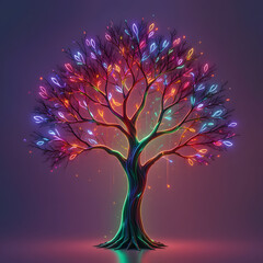 abstract tree illustration