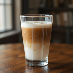coffee latte in glass