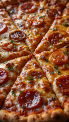 close up of pizza