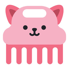 Baby comb for newborn babies vector cartoon illustration isolated on a white background.