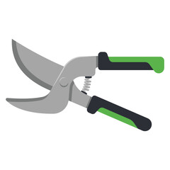 Gardening hand pruner vector cartoon illustration isolated on a white background.