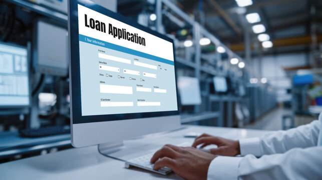 Online loan application form for brisk digital information collection on the internet network