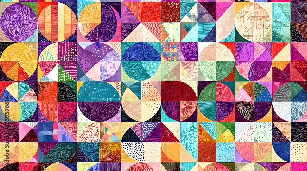 Poster captivating and colorful pattern on a textured wall vibrating with energy and aesthetic appeal for a