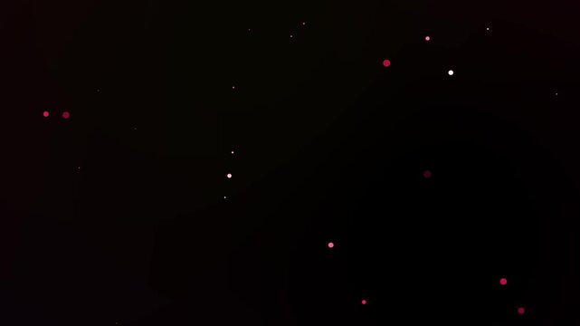 Dot particle motion on black background, splatter, swirl, flake, glittering, overlay, particle, confetti, cosmos, fairy, flare, loop, smooth