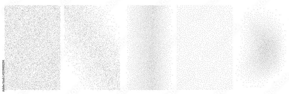 Poster Vector Abstract Stipple Noise Effect. Dotwork BG.