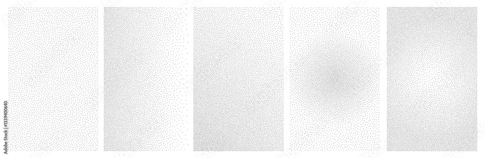 Aufkleber Vector Abstract Stipple Noise Effect. Dotwork BG.