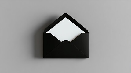 Open invitation on grey background for personal messages