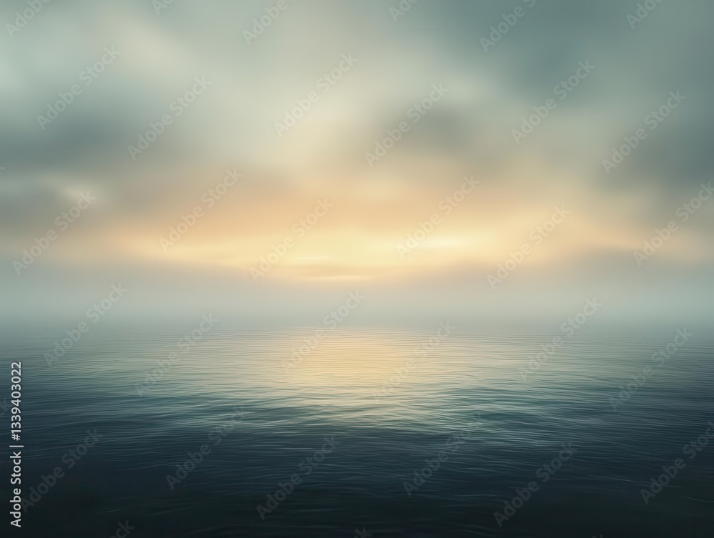 Poster minimalist gradient background with soft cloud-like textures fading into darkness
