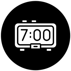 Vector Design Digital Clock Icon Style