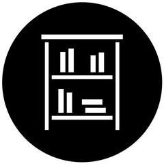 Vector Design Bookshelf Icon Style