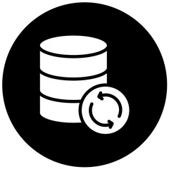Vector Design Database Backup Icon Style