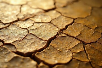 Fototapeta premium Close-up detail of ancient papyrus, cracked surface, historical, fragile, detail