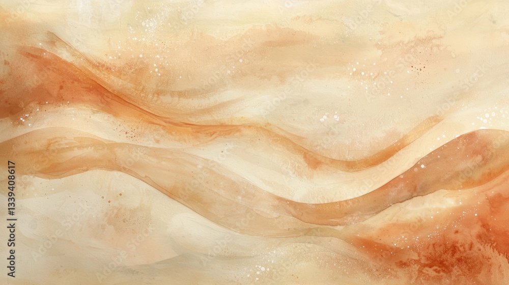 Aufkleber waves of soft colors create an abstract pattern that conveys warmth and calmness. the gentle swirls 