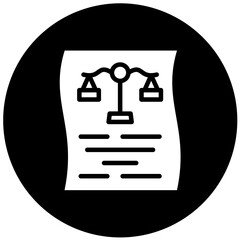 Vector Design Legal Document Icon Style