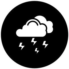 Vector Design Thunder Icon Style